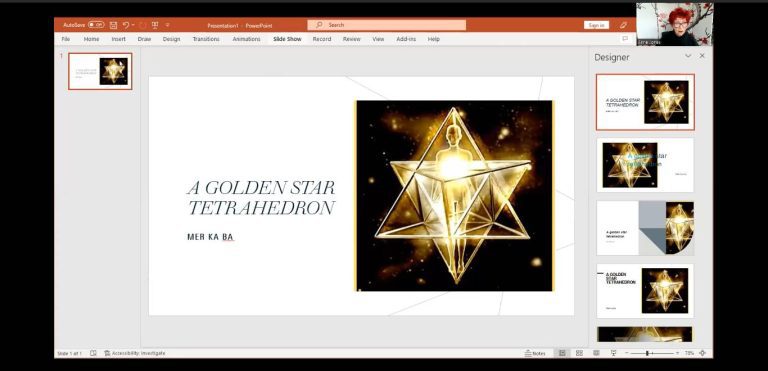 Golden Star Tetrahedron